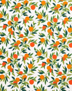 Wallpaper Double Roll in Clementine
