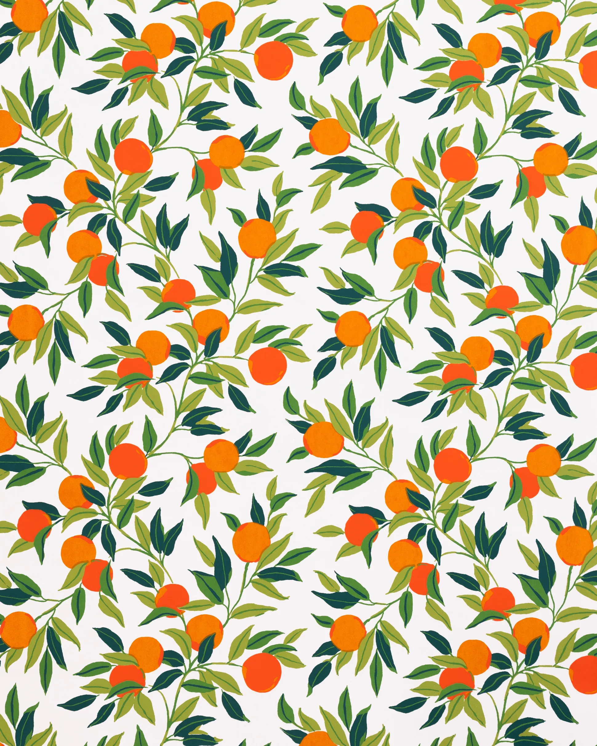 Wallpaper Double Roll in Clementine