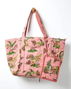 Weekend Bag with Pouch in Butterfly Forager