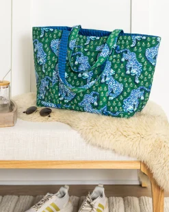 Weekend Bag with Pouch in Tiger Queen