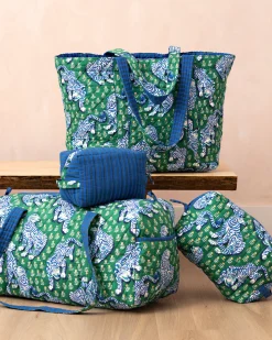 Weekend Bag with Pouch in Tiger Queen