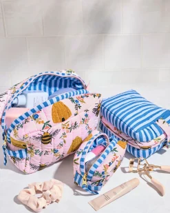 Weekender Bag & Three’s Best Pouch Set Bundle in Sweet Bee