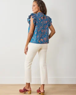 When In Doubt Blouse in Etched Vine