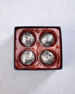 Whiskey Cubes | 6- Piece Stainless Ice Chilling Cubes in Silver