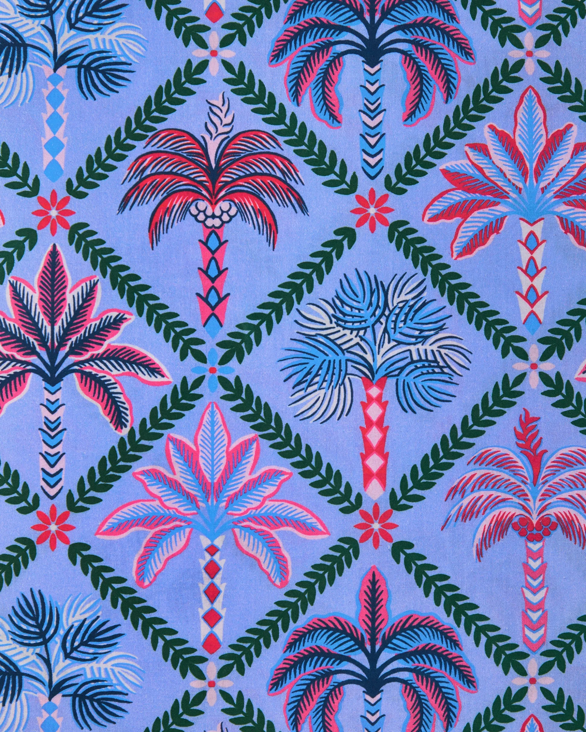 Ximena Blouse in Palm Tree Paradise